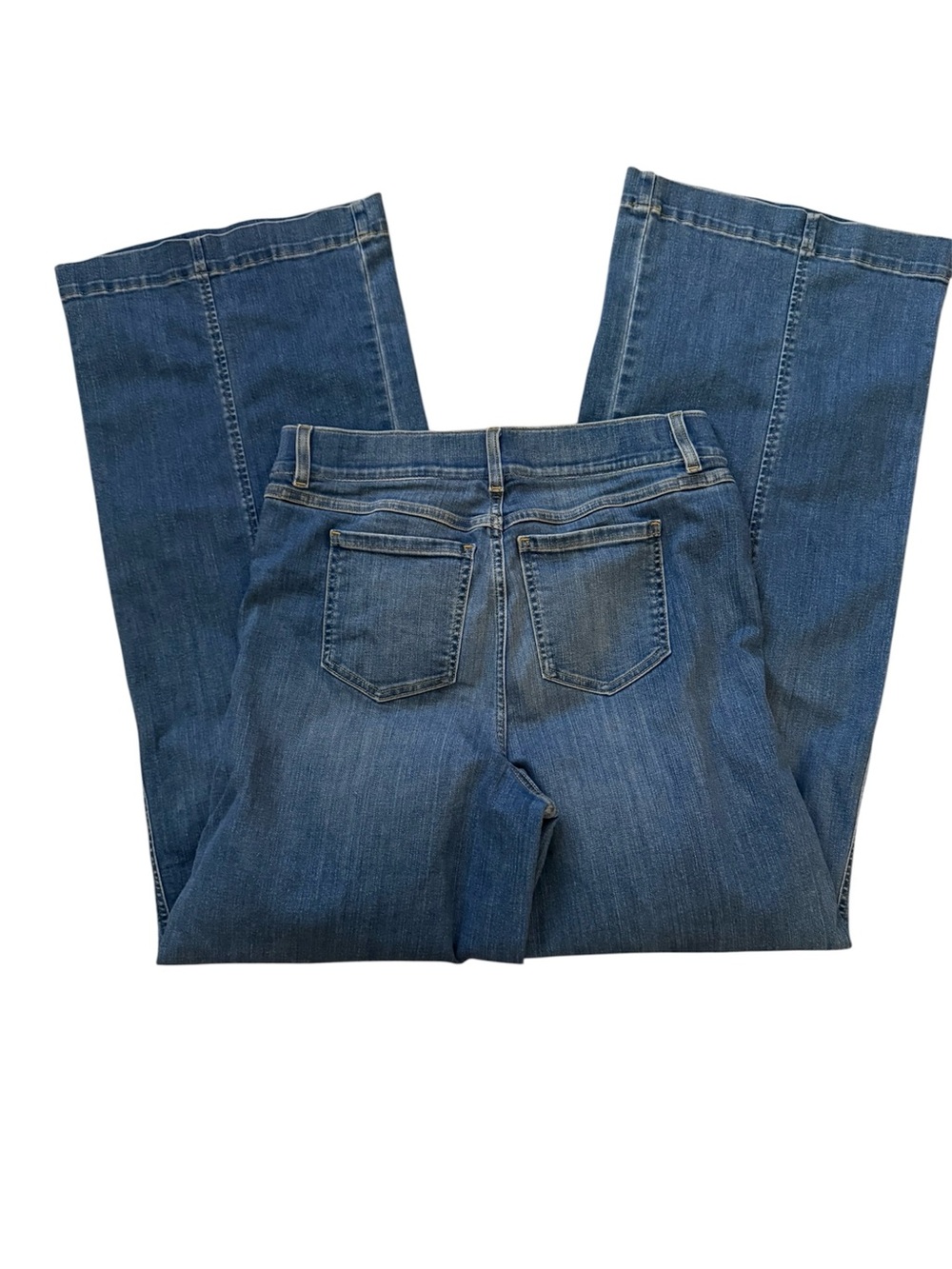 Spanx Pretty Please Houston Wide Leg Jeans Tall Large Stretch Quiet Luxury NWOT - Picture 4 of 7